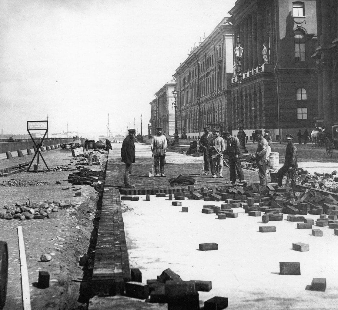 Дорожные работы в Санкт-Петербурге, 1910-е гг