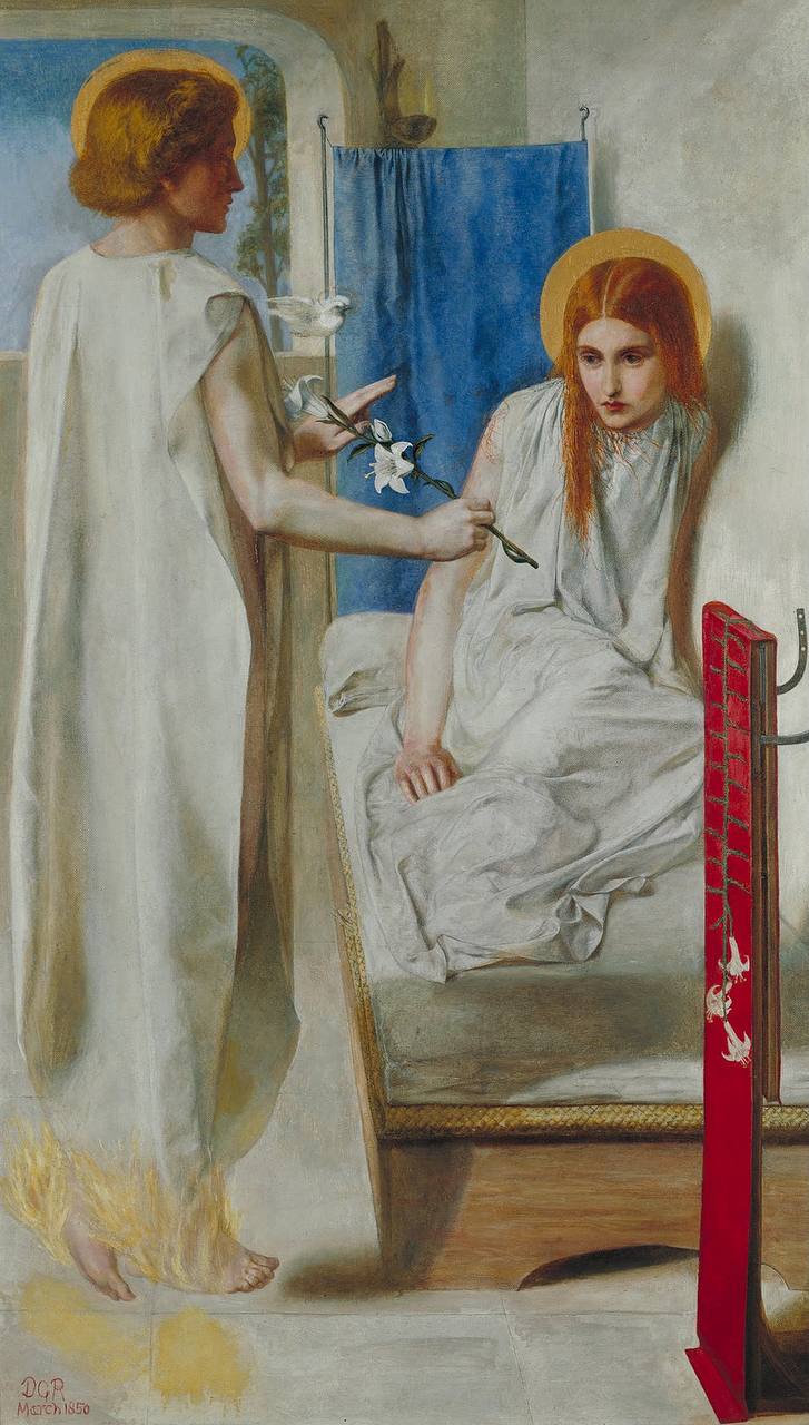 Данте Габриэль Россетти «Благовещение», 1850 г