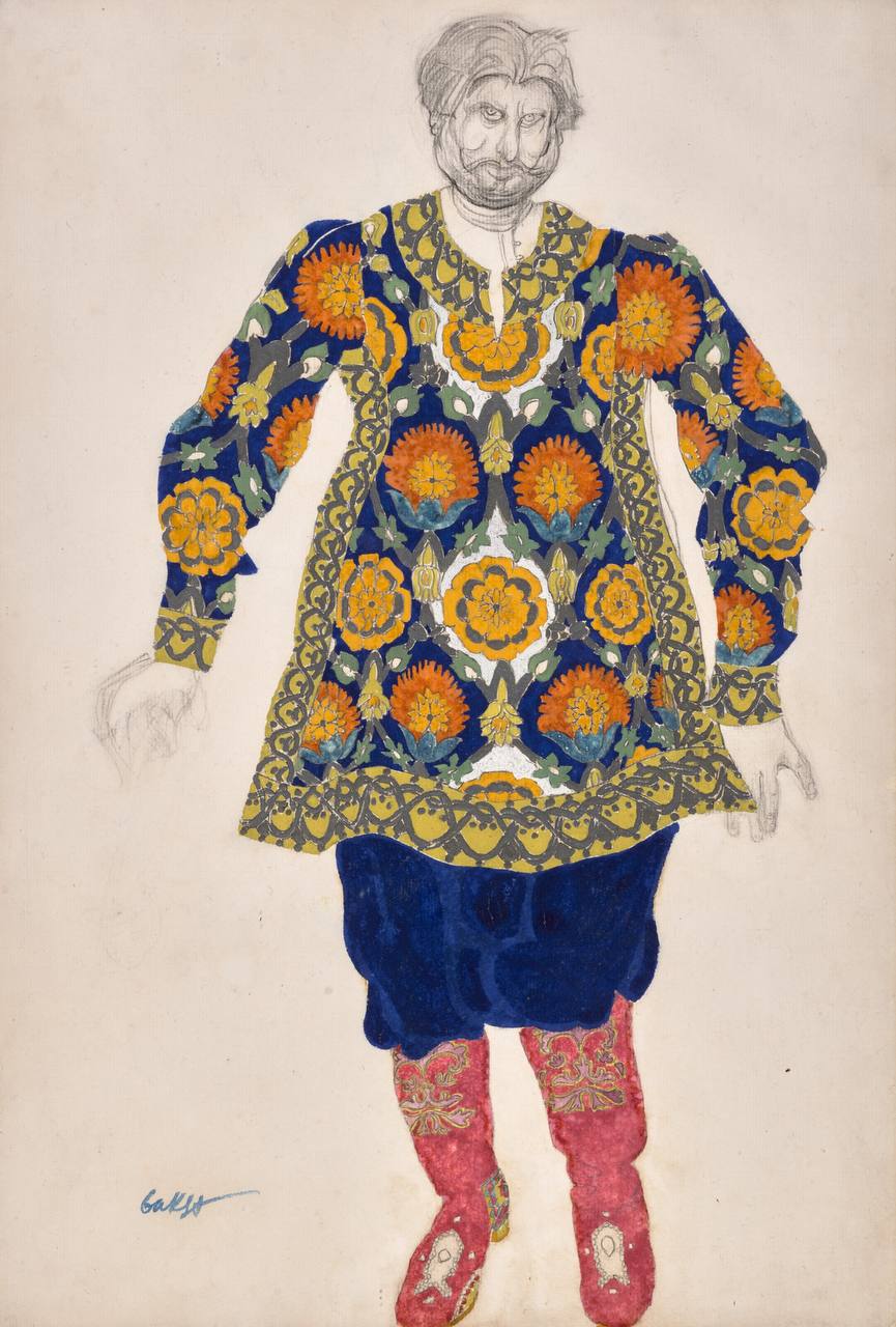 Эскиз Льва Бакста к балету «Садко», 1917 год