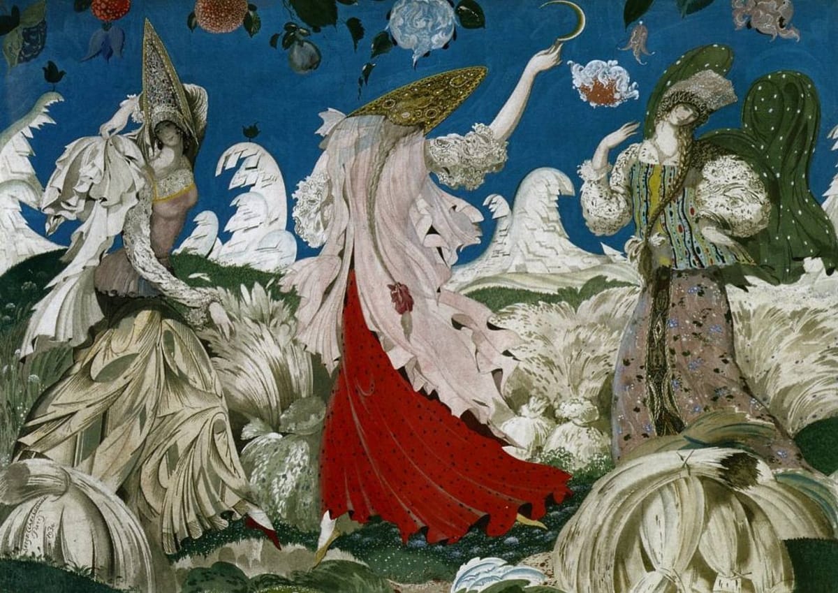 Сергей Чахонин Обложка журнала «Жар-птица», 1912 год