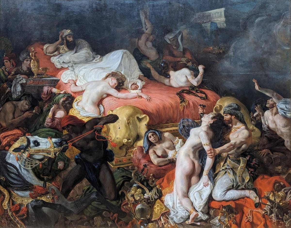 Эжен Делакруа «Смерть Сарданапала», 1827