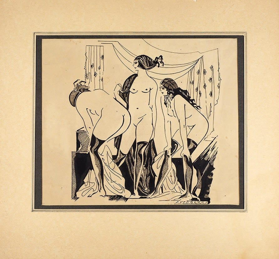 Видберг Сигизмунд (Дитрих-Иоганн-Сигизмунд) Янович (1890–1970) «Обнаженные», 1920-е