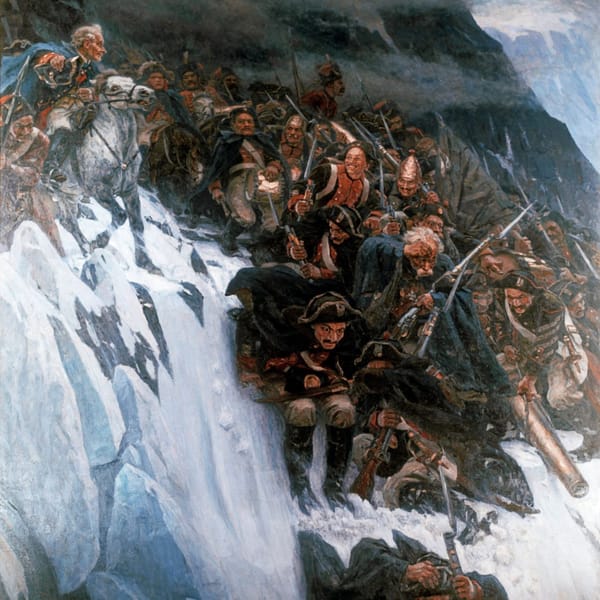 Переход Суворова через Альпы, Суриков, 1899 год