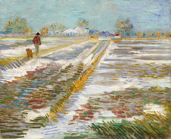 Заснеженный пейзаж, Винсент Ван Гог, 1888 год