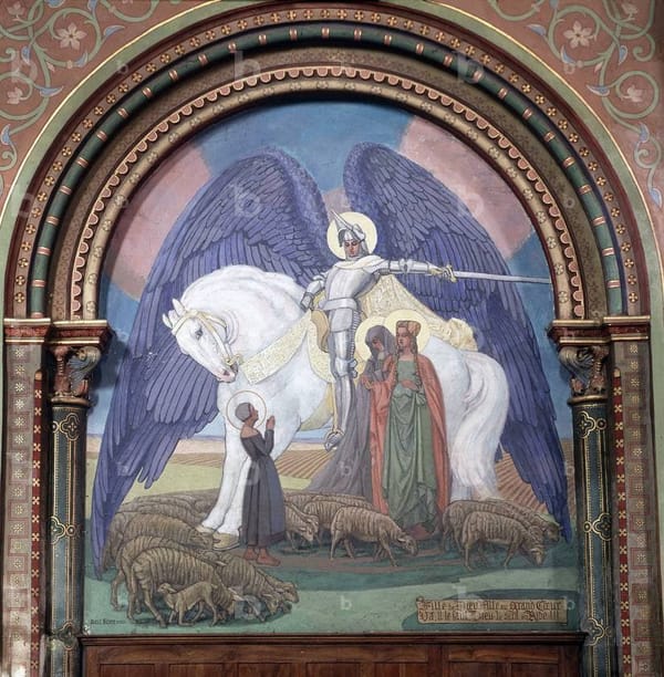 Голоса Франции, Поль Сибра, 1924 год, картина и фреска церкви Сен-Жан в Кастельнодари