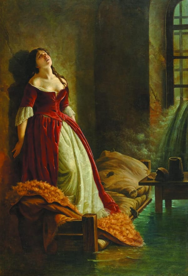 Княжна Тараканова, Константин Флавицкий, 1862 год и Леди Джейн Грей, Поль Деларош, 1833 год