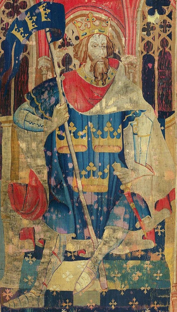 Король Артур, гобелен 1385 года, коллекция Метрополитен музея, Нью-Йорк