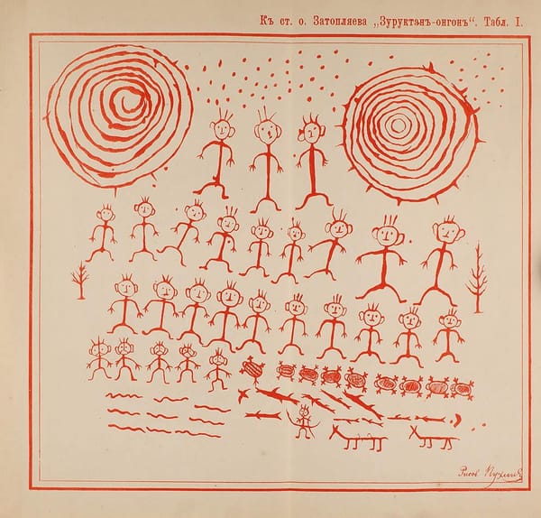 Иллюстрация из книги "Шаманские поверья инородцев Восточной Сибири", 1890 год