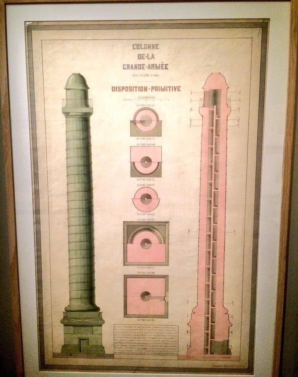 Вандомская колонна в Париже от установки в 1807 году до разрушения в 1871
