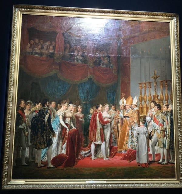 Картина Жоржа Руже о венчании Наполеона и Марии Луизы в Лувре 1 апреля 1810 года