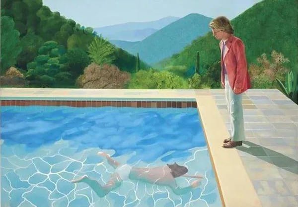 Бассейн с двумя фигурами, Дэвид Хокни, 1972 год