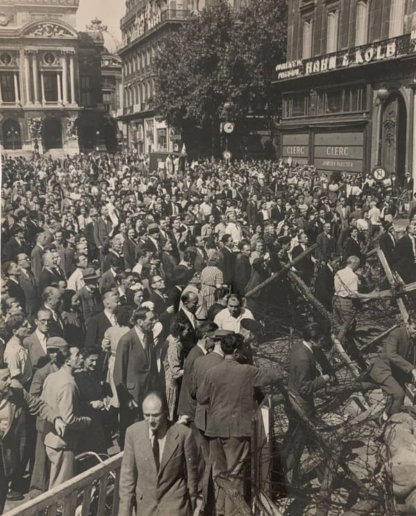 Освобождение Парижа в 1944 году, русские партизаны Сопротивления и визит де Голля в Москву