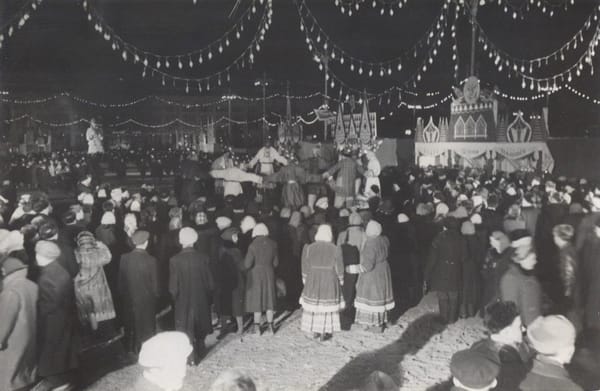 Масленица в Москве в 1958 году