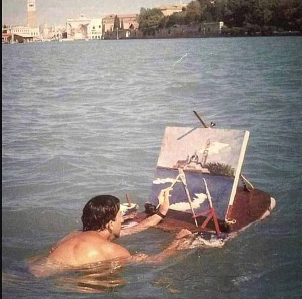 Хоть поесть выйди из воды!