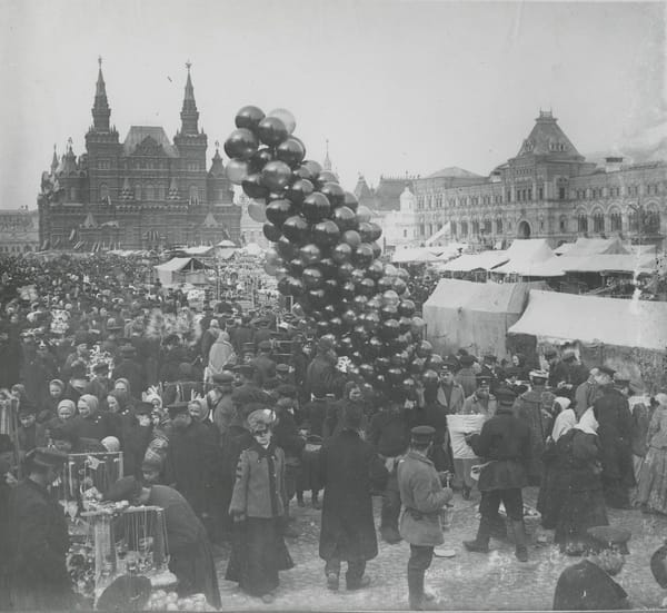 Вербная суббота на Красной площади в 1896 году