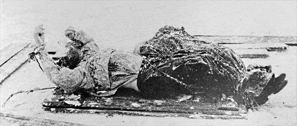Так выглядело тело Распутина, когда его нашли в реке 19 декабря 1916 года