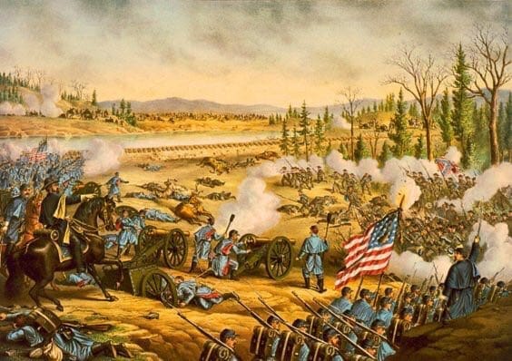 31 декабря 1862 года состоялось сражение при Стоун-Ривер Гражданской войны в США, которое завершилось вничью, с общими потерями 24 000 человек при 76 000 участников