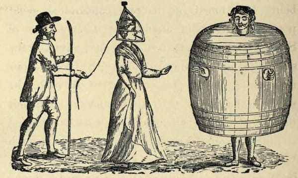 Плащ пьяницы и ругательная узда как средневековые наказания для пьяниц и сварливых женщин