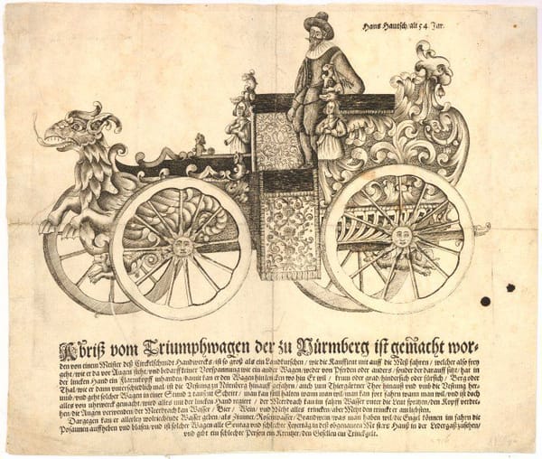 Безлошадный экипаж, 1649 год