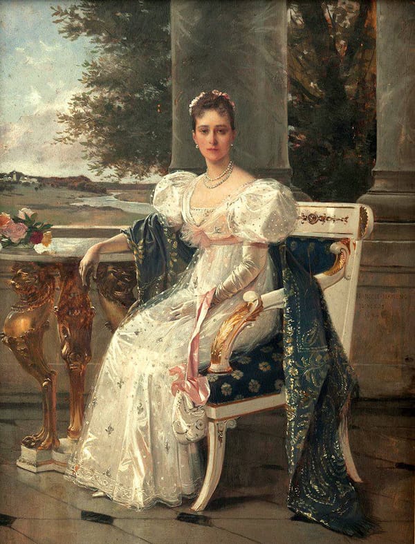 Портрет великой княгини Елизаветы Федоровны работы Франсуа Фламенга 1894 года