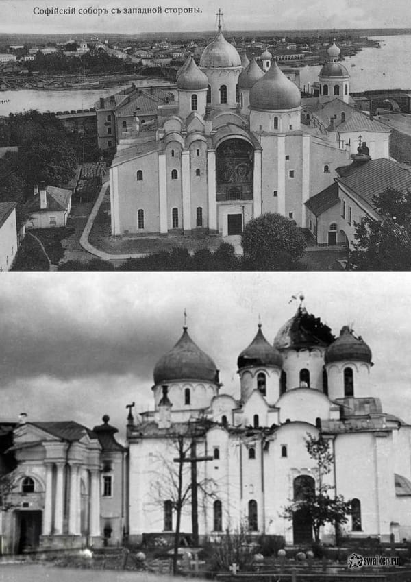 Софийский собор в 1911 и в 1942