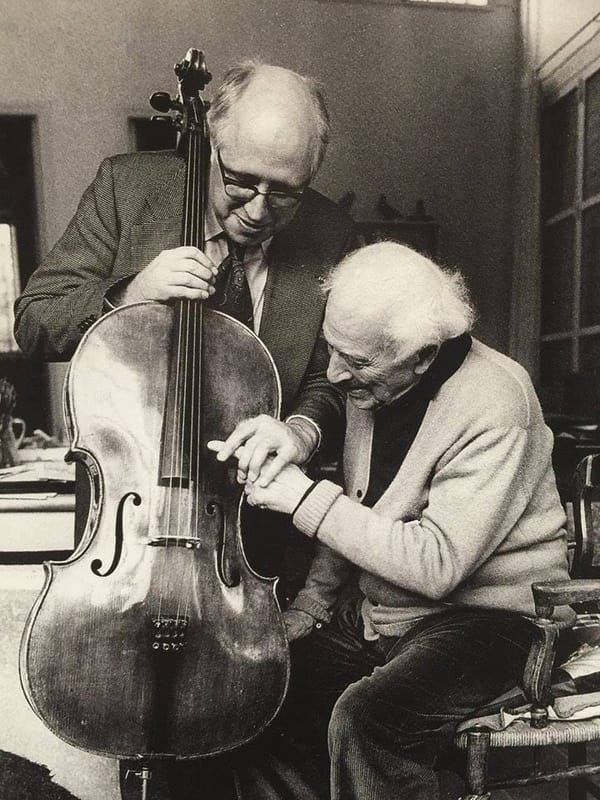 Мстислав Ростропович (1927-2007) и Марк Шагал (1887-1985)