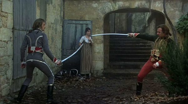 Дебютный фильм Ридли Скота «Дуэлянты» 1977 года о вражде двух лейтенантов