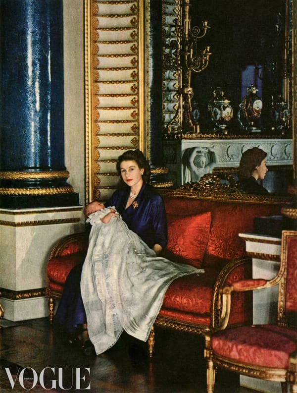 Принцесса Елизавета и принц Чарльз, фото Сесила Битона, 1948 год, Vogue