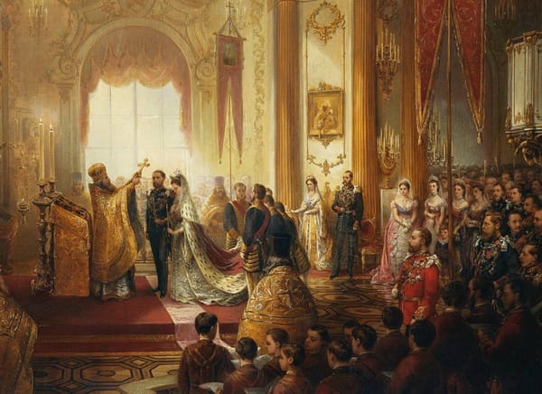 23 января 1874 года принц Альфред, герцог Эдинбургский, женился на великой княжне Марии, дочери царя Александра II в Санкт-Петербурге