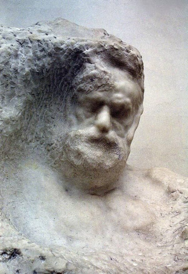 Героический бюст Виктора Гюго работы Огюста Родена, мрамор, 1902 год