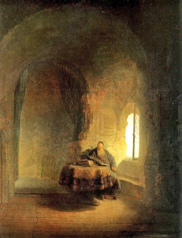 Философ, читающий