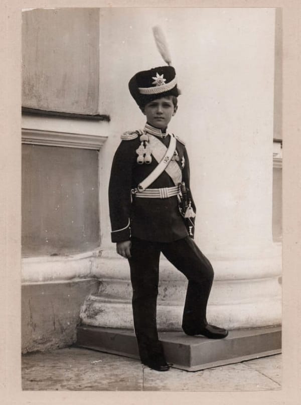 Фотография Цесаревича Алексея в форме Лейб-гвардии Атаманского полка