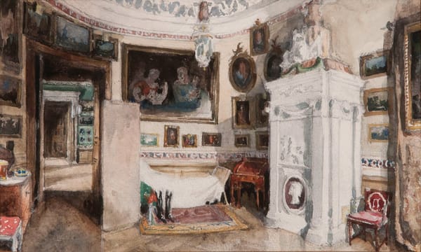 Александр Бенуа (1870-1960) Кабинет Павла I в Гатчине, 1924