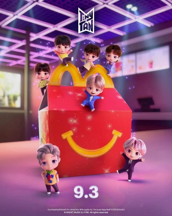 Группа BTS и McDonald's запустили коллаборацию с фигурками участников в Хэппи Мил