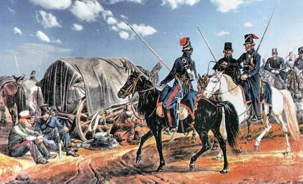 225 лет назад, 12 января 1801 года, император Павел I отдал приказ атаману донского казачьего войска Василию Орлову-Денисову выступить в дальний поход - через Оренбург в Индию