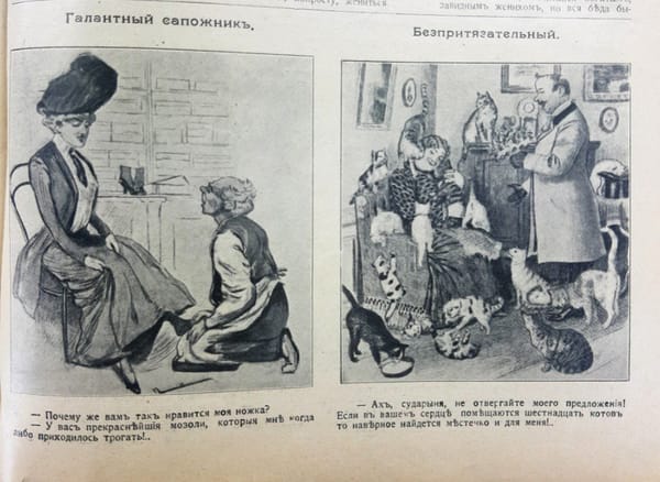 Шутки из журнала Родина, 1916