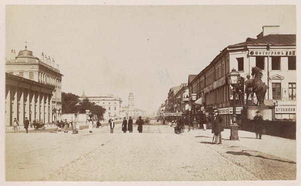 Санк-Петербург, Невский проспект, Аничков мост, 1870-1890