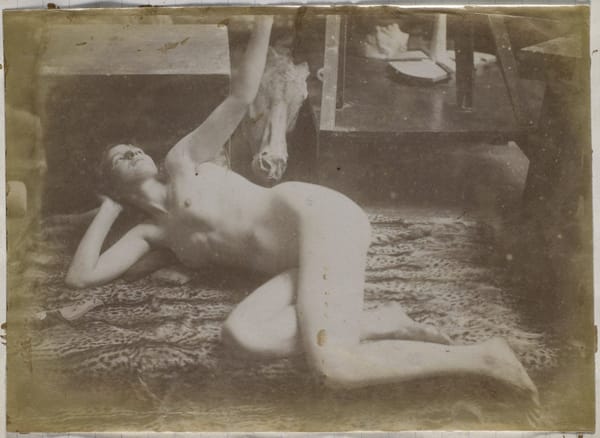"Записная книжка с фотографиями моделей" Жака де Лаланга (1858-1917), англо-бельгийского художника и скульптора