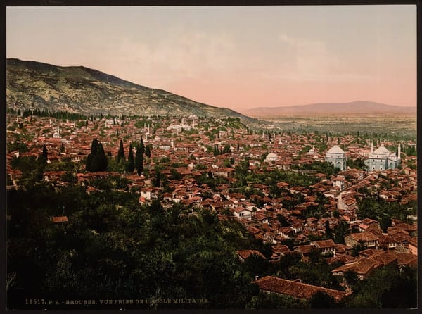 Вид на город Бурса, Турция, 1890-1900