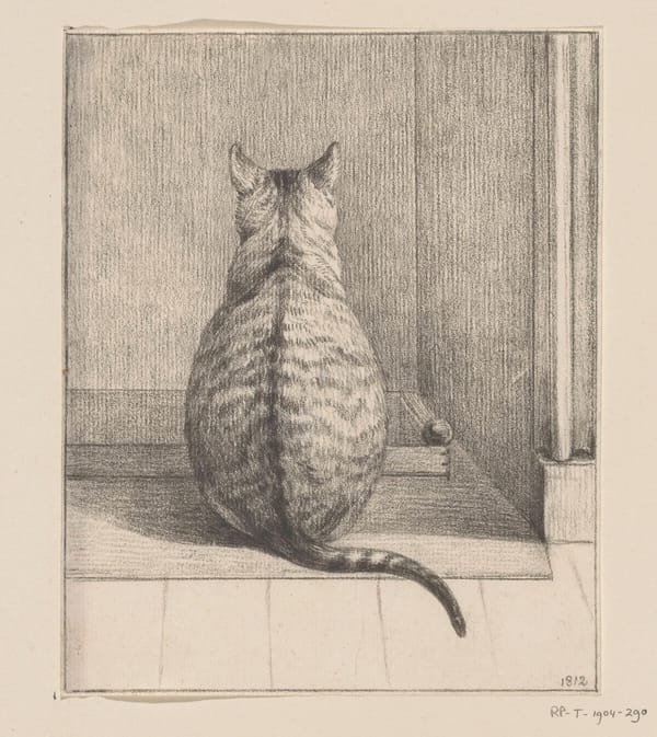 Сидящий кот, Жан Бернар, 1812