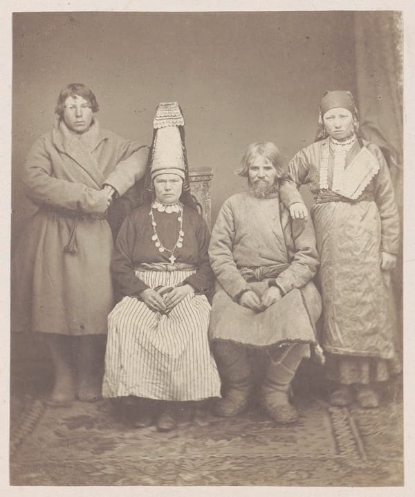Групповой портрет русской крестьянской семьи, 1878-1890 гг