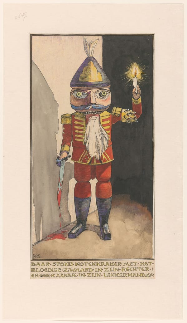 Щелкунчик со свечой и окровавленным мечом, Willem Wenckebach, 1898