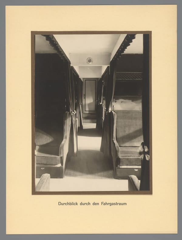 Вид в салоне дирижабля, Германия, 1924