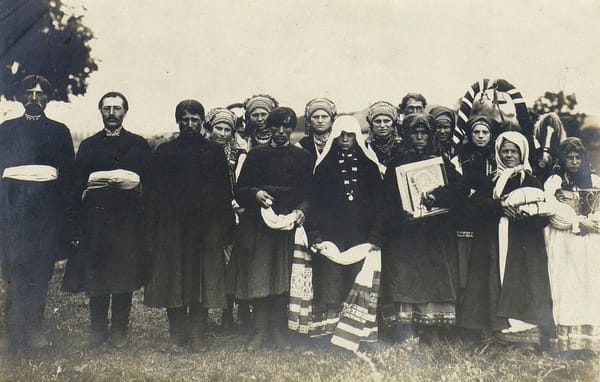 Молодые после венца, 1902