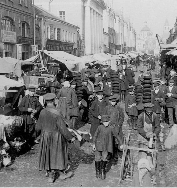 Рынок на Новой площади, Москва, 1898
