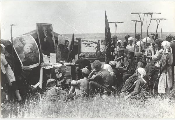 Беседа с крестьянами, 1930 год