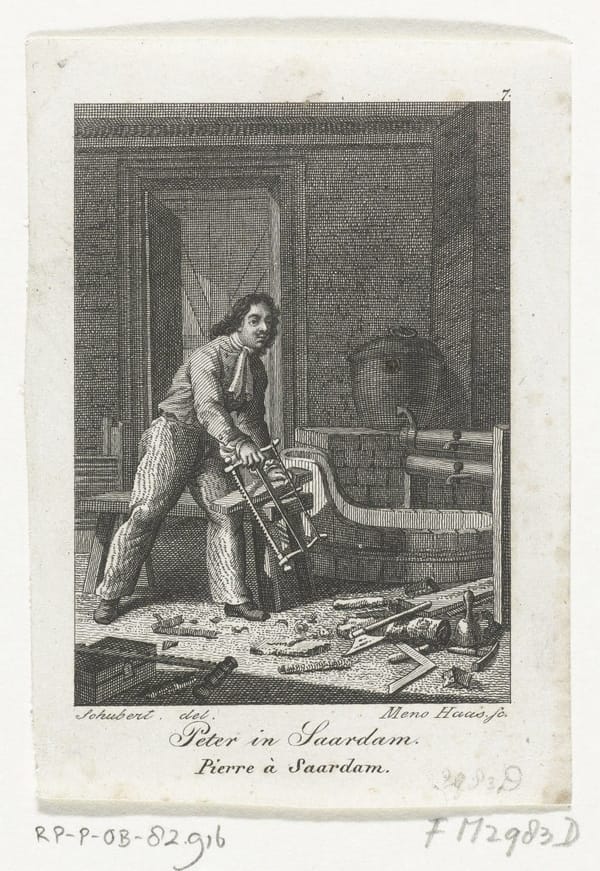 Петр Великий в Зандаме, Нидерланды, 1697