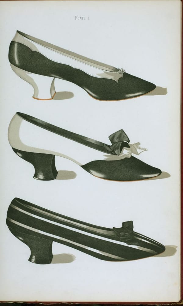 Женские туфли XIX века, Эдинбург, 1900