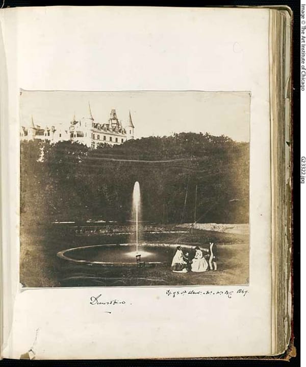 Замок Данробин, Шотландия, 1849