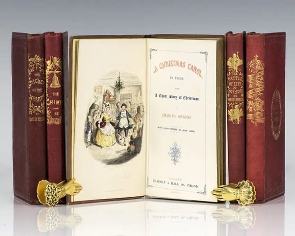 Первое издание Рождественской песни Чарльза Диккенса, 1843